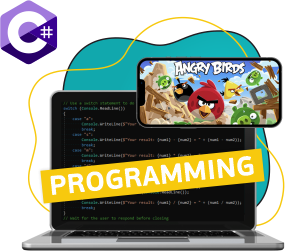 Программирование на C#. Удивительный мир 2D-игр - Школа программирования для детей, компьютерные курсы для школьников, начинающих и подростков - KIBERone г. Белорецк